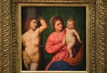 Madonna and child with Saint Sebastian
